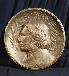 Ritratto medaglione di John Ruskin